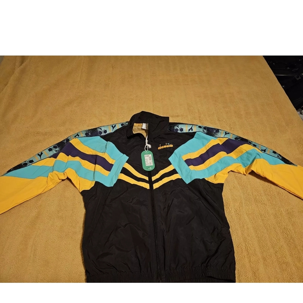 Diadora Men's MVB Wind Full Zip Track Jacket Sz XS NWT $40obo - Picture 1 of 11